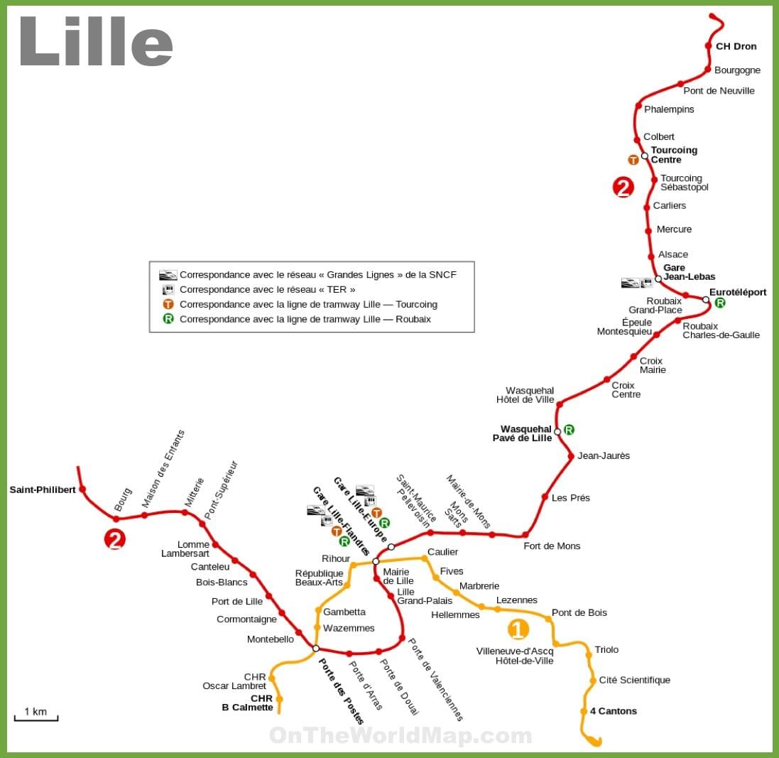 Lille metro kartta, pdf