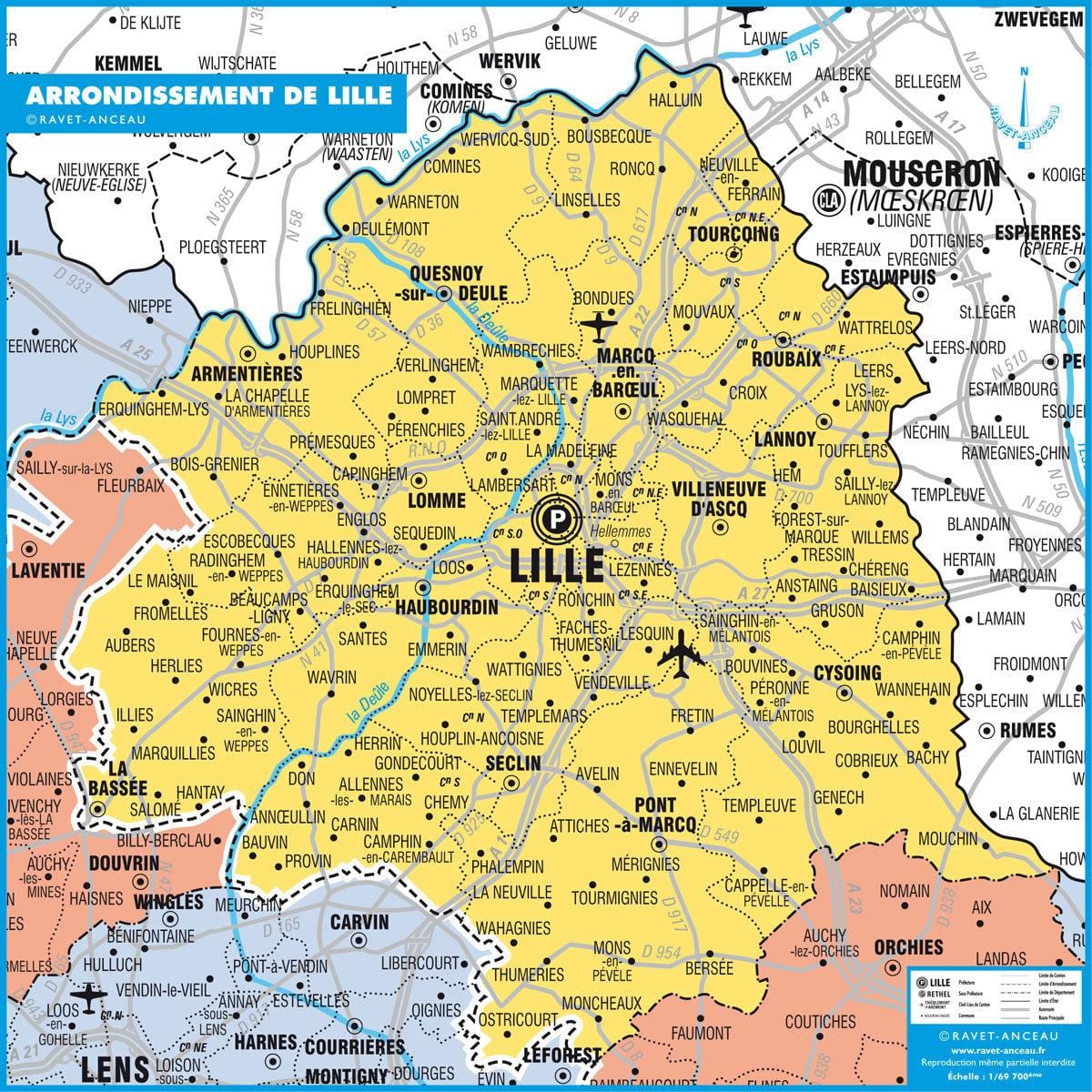 kartta Lille valtion